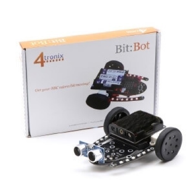 BBC micro:bit -BitBot 自走車教具盒(含超音波感測器)-micro:bit V1.5、V2.0適用