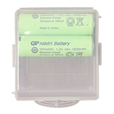 鎳氫充電電池1.2V/1600mAh(2入包裝-含儲存盒)